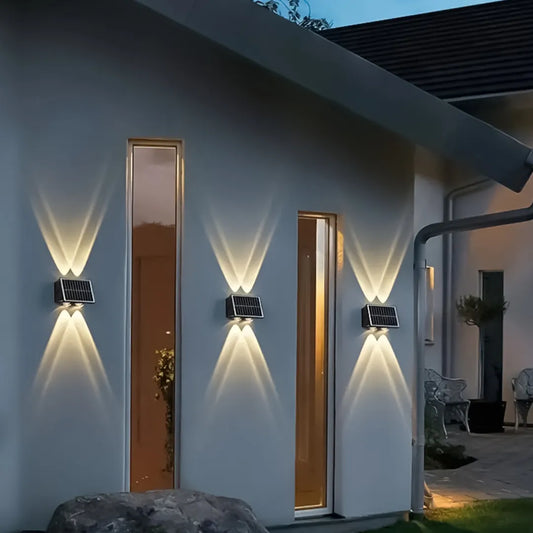 Lámpara solar Bifocal decorativa. 4 LEDS