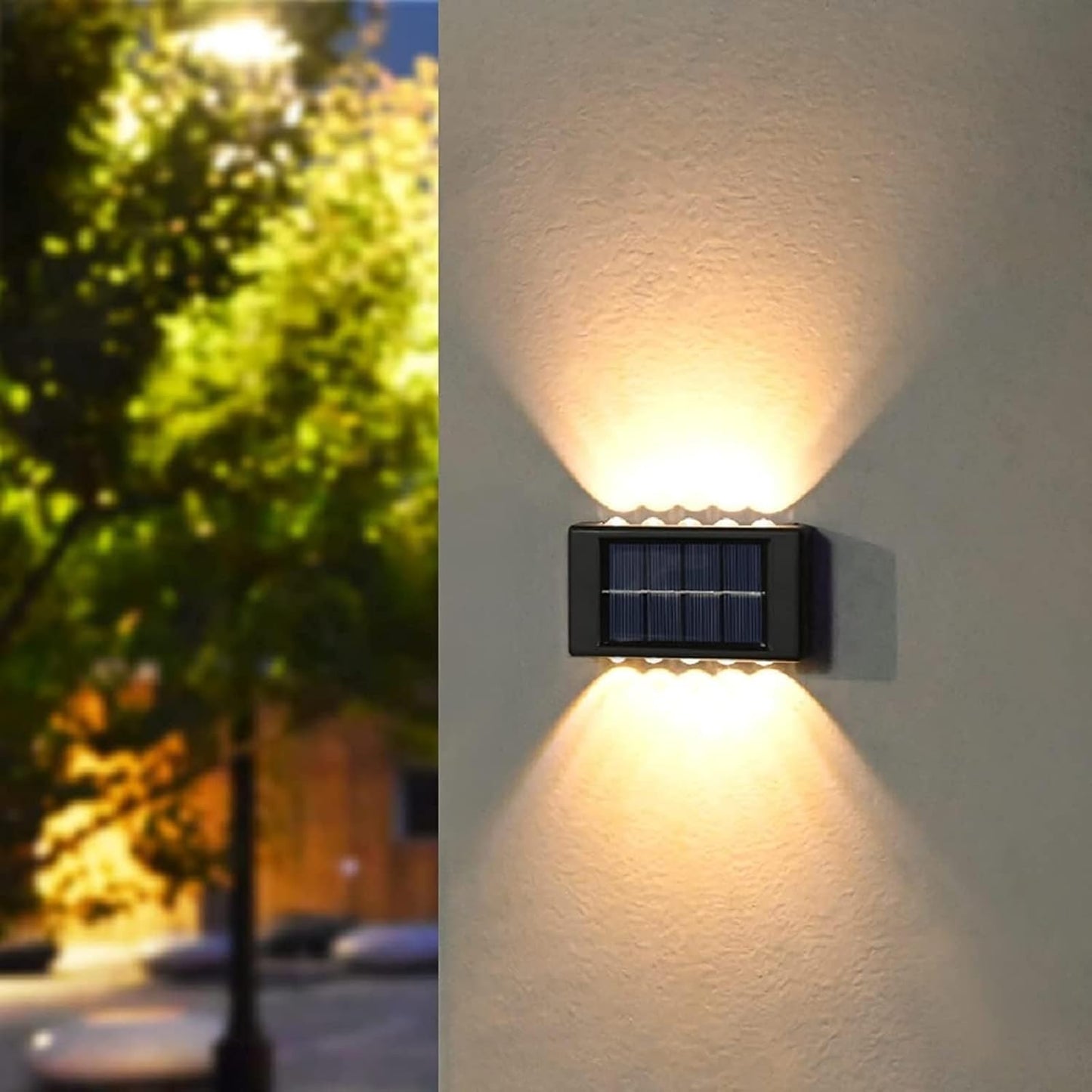 Luz Led Solar Decorativa de 10 Leds bidireccional.