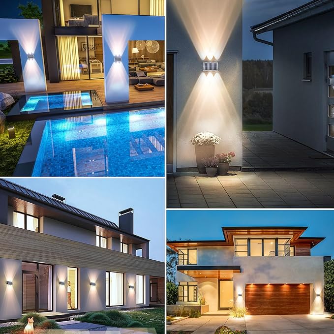 Lámpara solar Bifocal decorativa. 6 LEDS