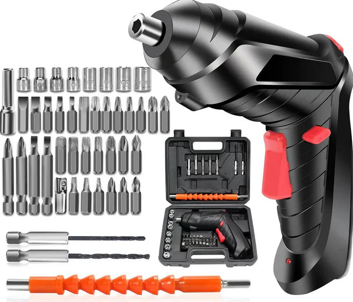KIT Maletín Destornillador Portátil a batería - 47 piezas