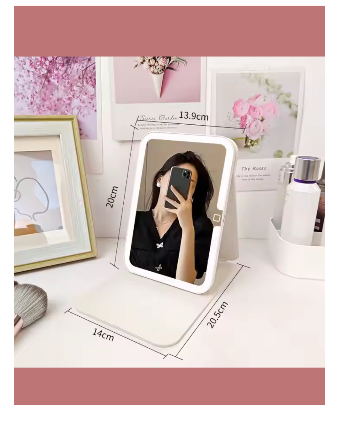 Espejo led de Viaje Tipo Tablet ✨