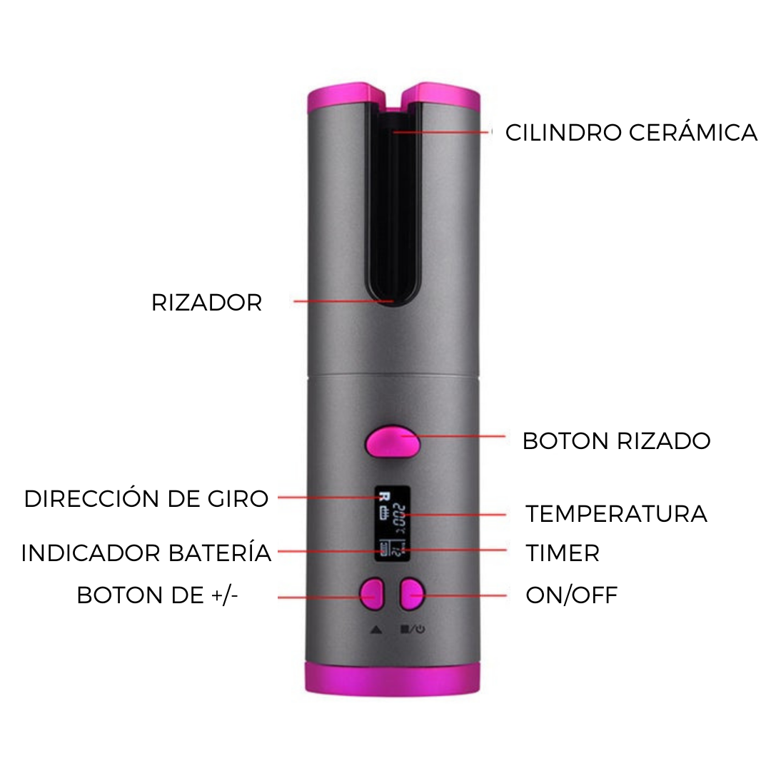 Auto Curler®️ Rizador Recargable Portátil