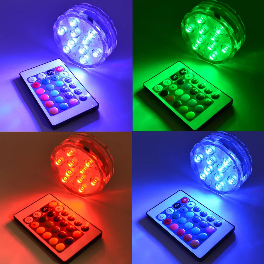 HidroLed™ Luz RGB Sumergible Inalámbrica