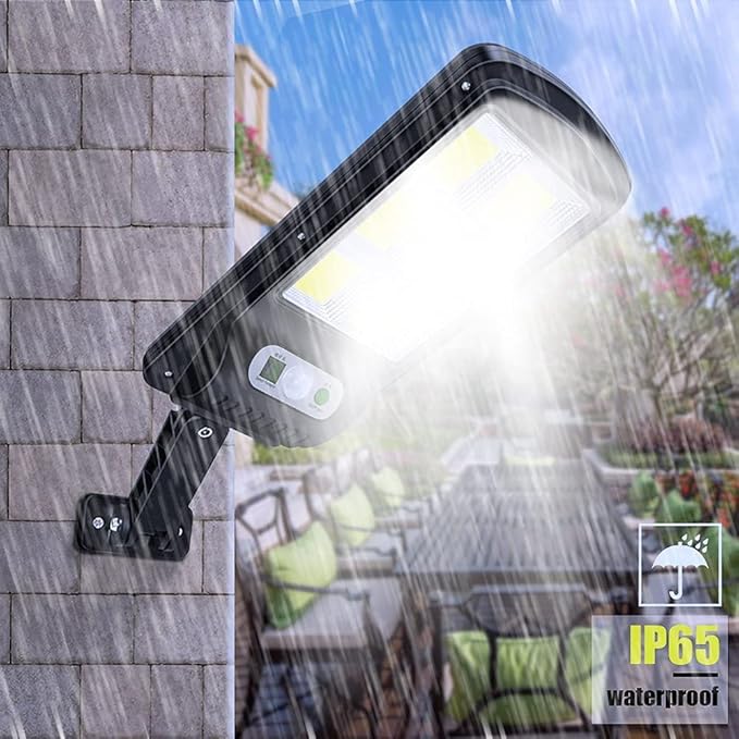 Reflector Solar Led de Exterior Con Sensor De Movimiento + Control Remoto.