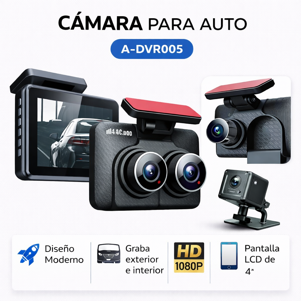 Cámara para Auto 3 en 1 A-DVR005