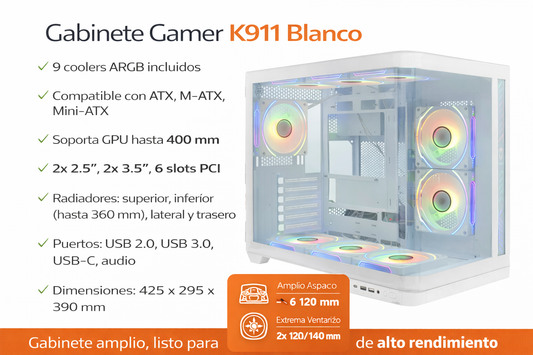 Gabinete Gamer K-911