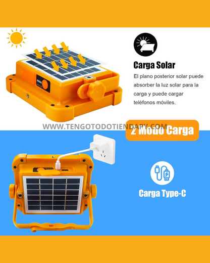 Reflector Solar De Emergencia Portátil (🚨BALIZA-CARGADOR🔋)