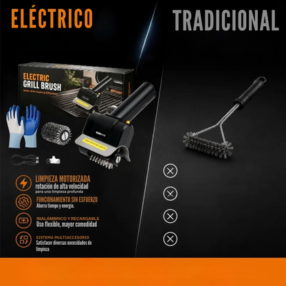 Limpia Parrilla eléctrica portátil