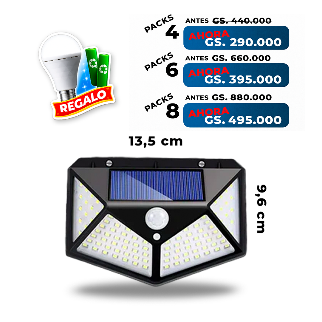 Reflector SOLAR® Premium. Con sensor de movimiento. Jt100