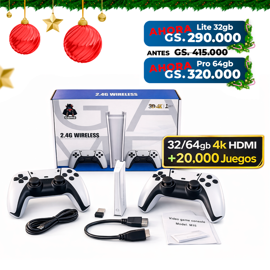 Consola Retro Game Stick Pro 32/64gb 4k Hdmi +20.000 Juegos