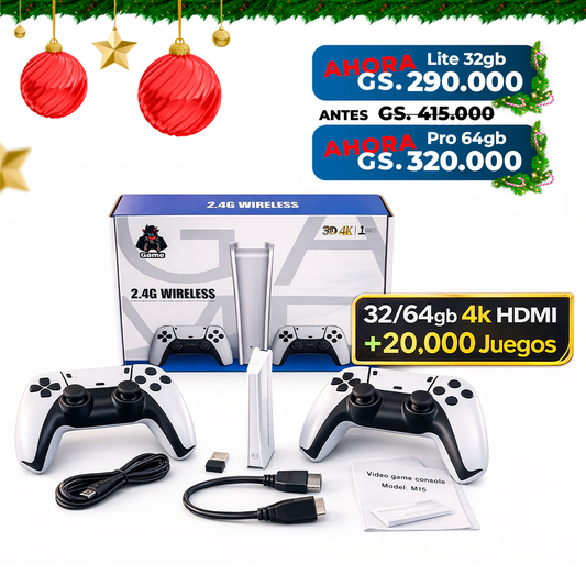 Consola Retro Game Stick Pro 32/64gb 4k Hdmi +20.000 Juegos