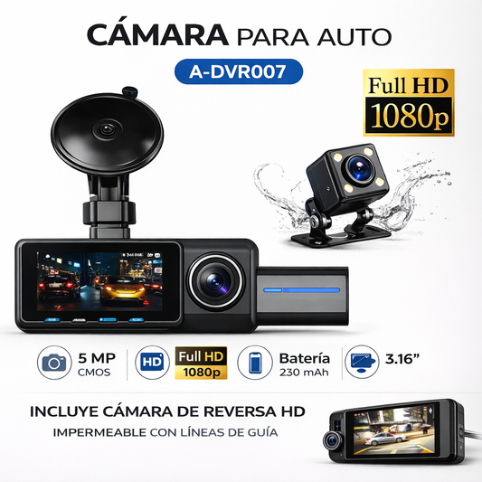 Camara Para Auto 3 en 1 A-DVR007