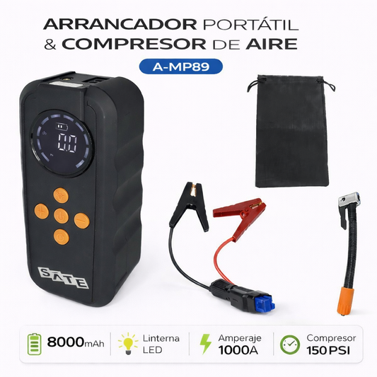 Arrancador Portátil con Compresor de Aire Satellite A-MP89