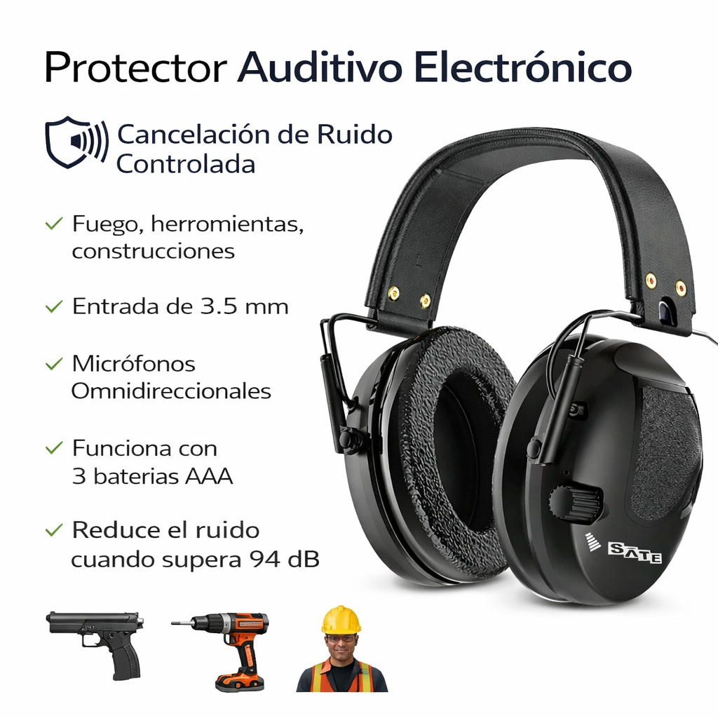 Audífono Silenciador de Sonido Para Tiro Deportivo AE-740