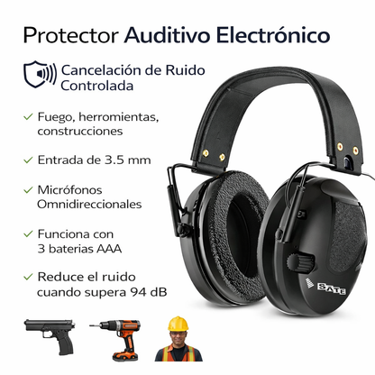 Audífono Silenciador de Sonido Para Tiro Deportivo AE-740