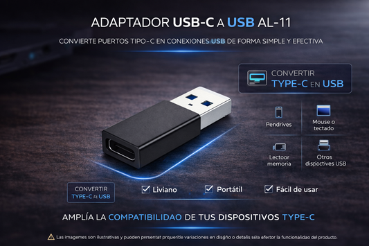 Adaptador USB 3.0 P/ Type C AL-11
