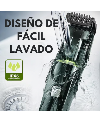 Turbo Blade Pro®. Rasuradora 2 en 1. Corta y Aspira.
