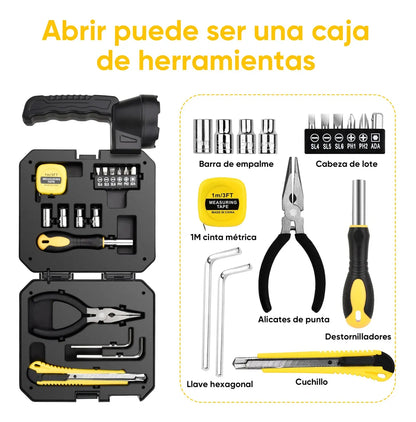 SolarBox Pro - Linterna Solar De emergencia con Herramientas.