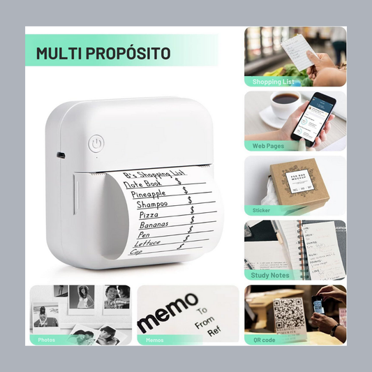 Mini impresora mágica con tinta infinita 🖨️ INCLUYE ROLLO DE PAPEL🤩