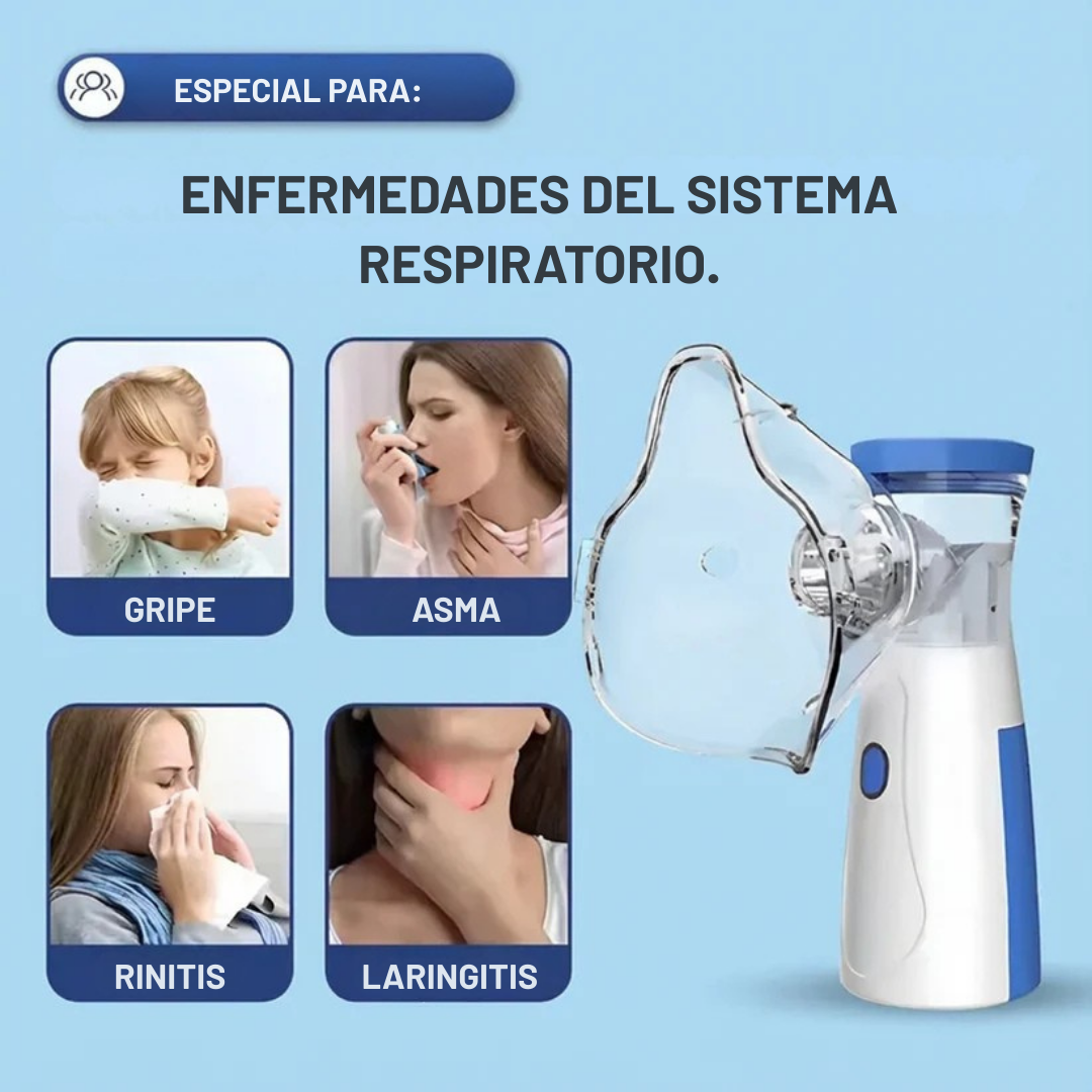 RespiKids™ Nebulizador Portátil Ultrasónico Niños y adultos