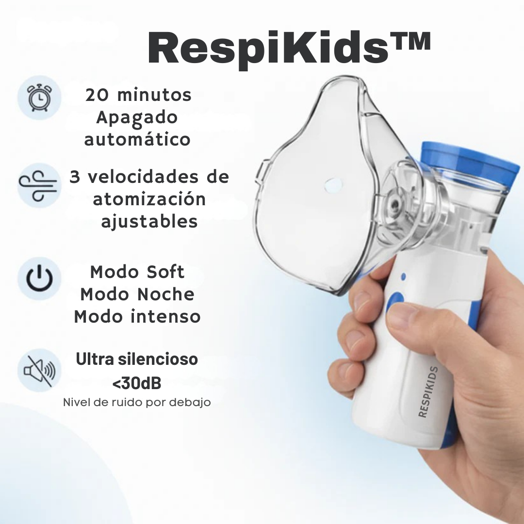 RespiKids™ Nebulizador Portátil Ultrasónico Niños y adultos