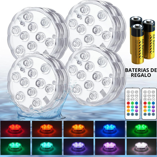 HidroLed™ Luz RGB Sumergible Inalámbrica
