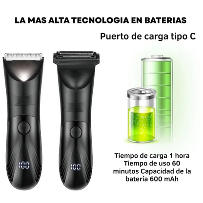 ZeroCorte Pro- Rasuradora Corporal 2 en 1.