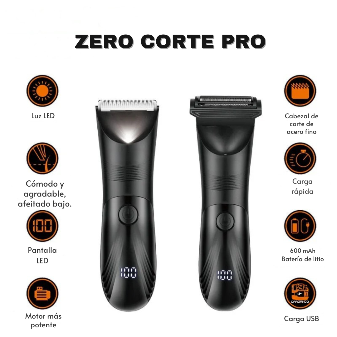 ZeroCorte Pro- Rasuradora Corporal 2 en 1.