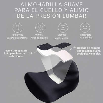 Set Ergonomico Cervical y Lumbar (Memory Foam)