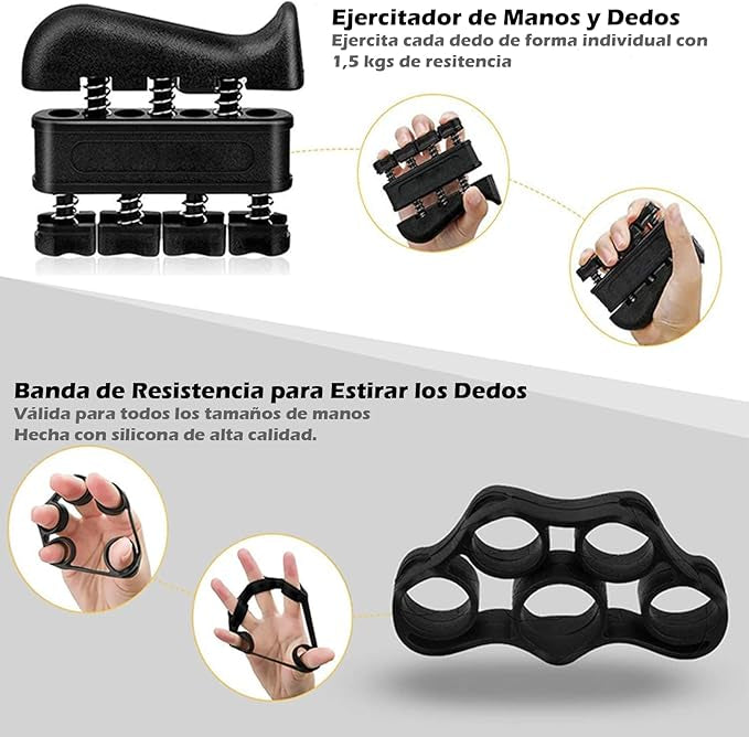 ‼️SUPER ANTEGRIP™ Pro Kit 5 EN 1 ‼️| Ejercitador de ante brazos muñecas y dedos