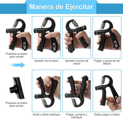 ‼️SUPER ANTEGRIP™ Pro Kit 5 EN 1 ‼️| Ejercitador de ante brazos muñecas y dedos