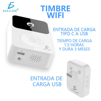 TIMBRE SMART CON CÁMARA WIFI Y APP