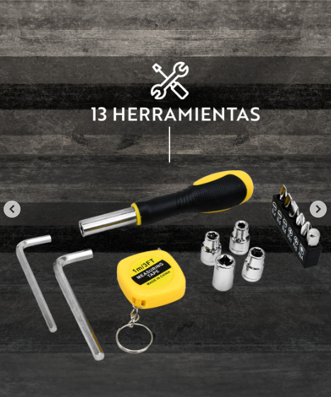 Linterna súper brillante con herramientas multifuncion