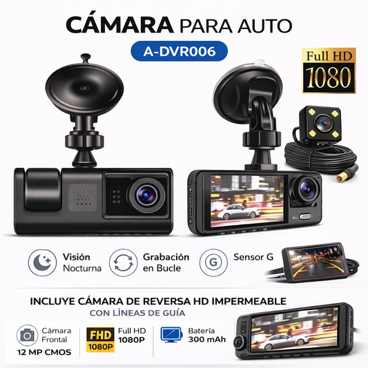 Camara Para Auto 3 en 1 A-DVR006